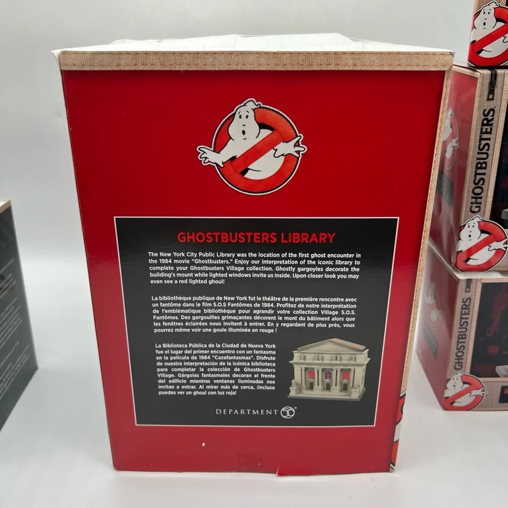 Ghostbusters Department 56 Library,Slimer ,Dr Egon Dana,Winston, Containment Lot